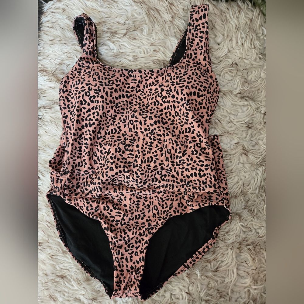 Janela Bay Leopard Print Women's 2 Piece Swimsuit